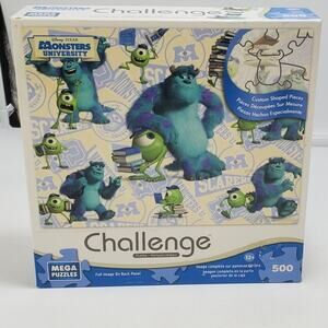 Mega Puzzles Monsters University Challenge Puzzle 500 Piece 2013 100% COMPLETE
